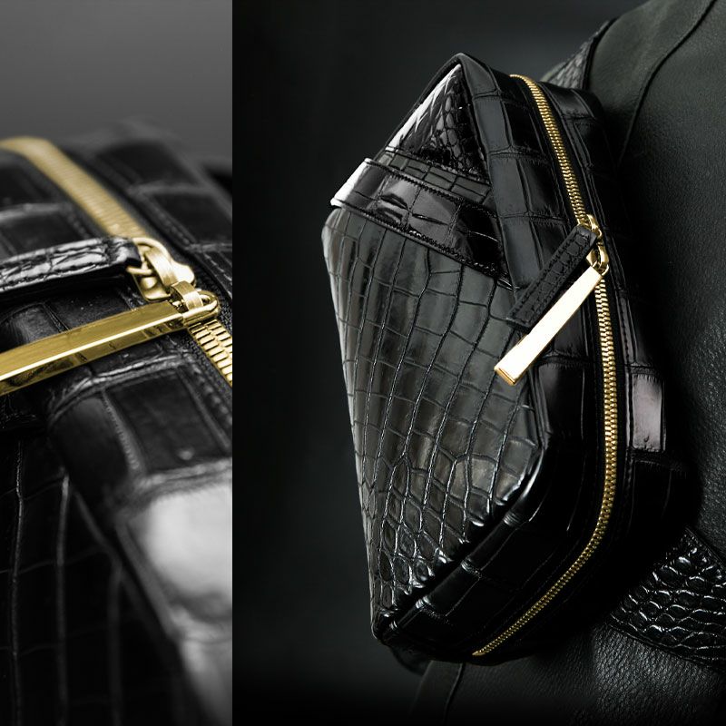 かっこよく決まる！池田工芸のオールクロコダイル ボディバッグ「Voyager Ultimate」