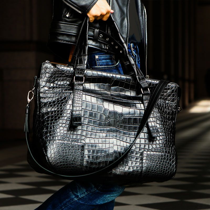 極上クロコダイル ボストンバッグ | 創業80年・池田工芸WEB本店（公式