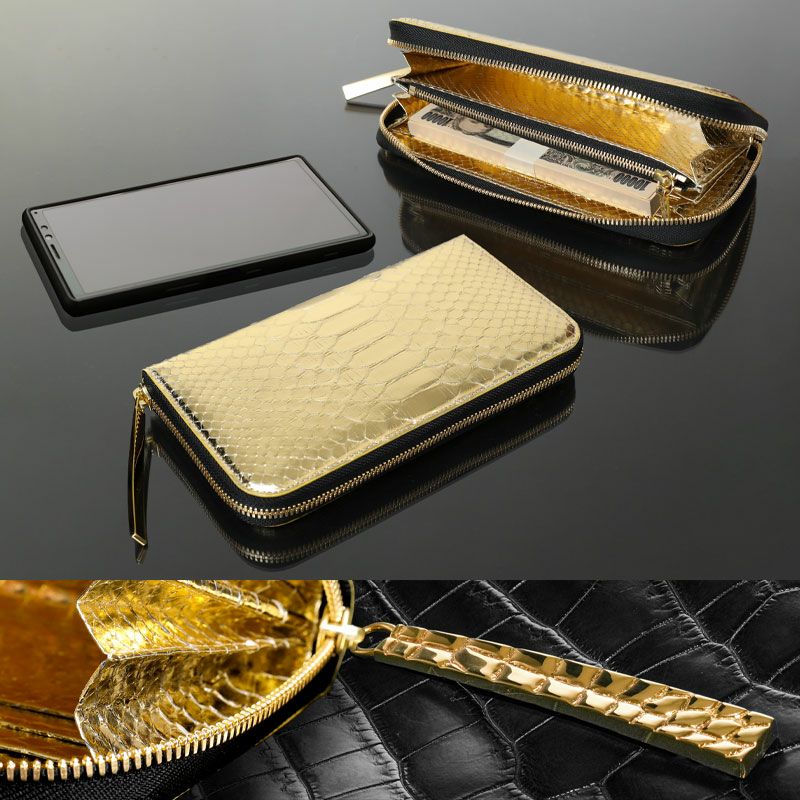 クロコダイルの最高品種「ポロサス」 財布・バッグ作品一覧